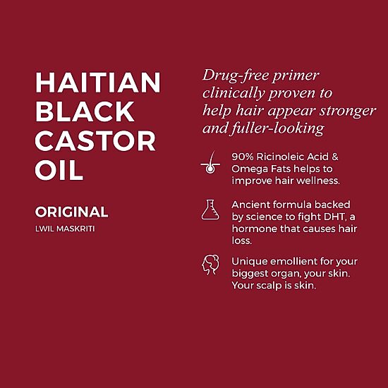 Kreyol Essence Haitian Black Castor Original Hair Oil 2 oz.