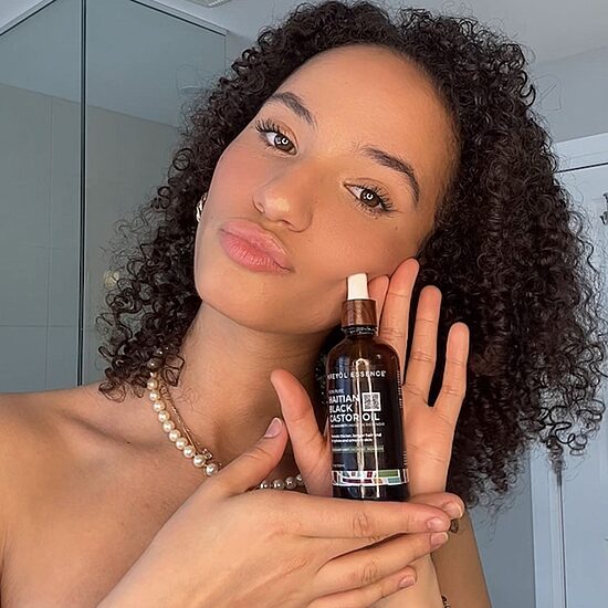 Kreyol Essence Haitain Black Castor Rosemary Peppermint Hair Oil 2 oz.