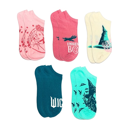 5pk No Snow Wicked Womens Multi-Pack 5 Pair Wicked No Show Socks