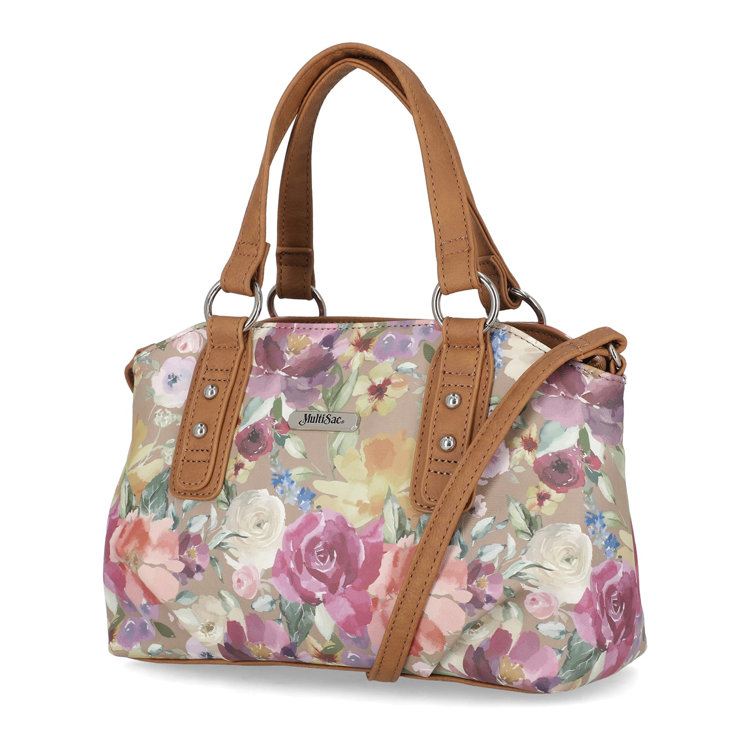 Multi Sac Olivia Floral Print Satchel