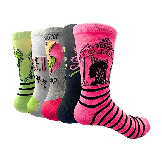 5pk Crew Wicked Girls 5 Pair Wicked Crew Socks