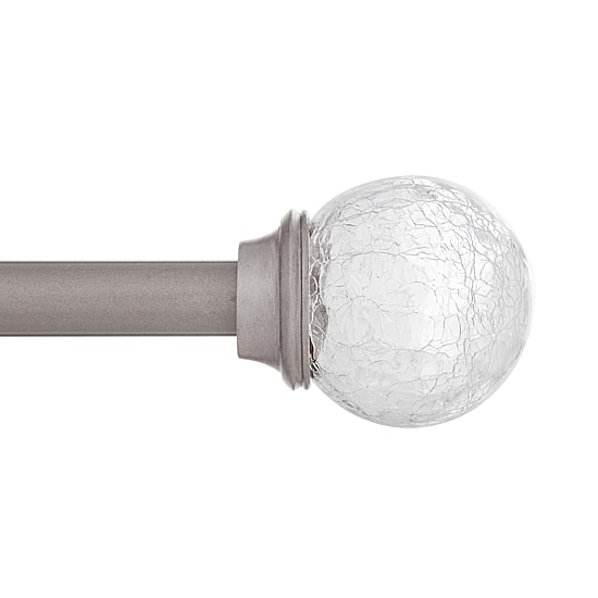 Kenney Walden Crackle Ball 5/8 IN Adjustable Curtain Rod