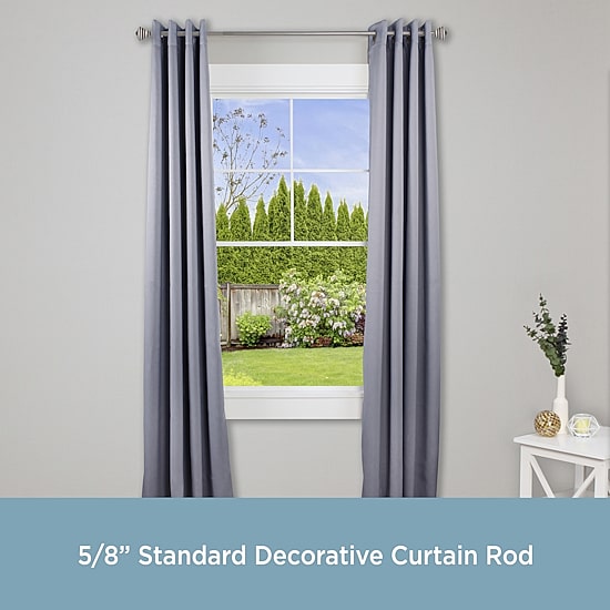 Kenney Jayden Square 3/4 IN Adjustable Curtain Rod