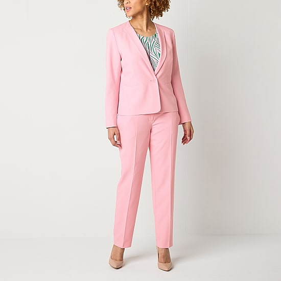 Black Label by Evan-Picone Womens Classic Fit Straight Suit Pant