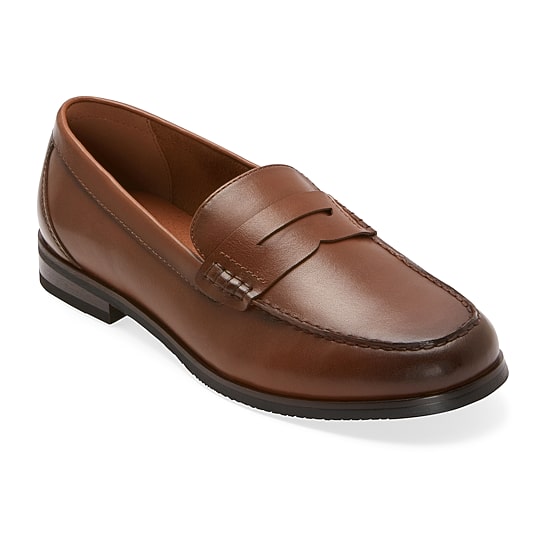 Stafford Flint Mens Moc Closed Toe Loafers