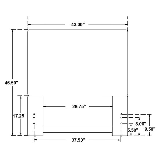  Izzy Kid's Padded Headboard