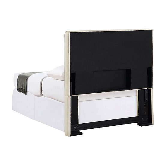 Kosmo Self-Welt Upholstered Twin Panel Headboard in Sand