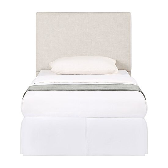 Pirro Smooth-Edge Upholstered Twin Panel Headboard in Sand