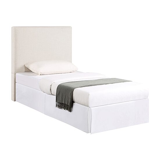 Pirro Smooth-Edge Upholstered Twin Panel Headboard in Sand