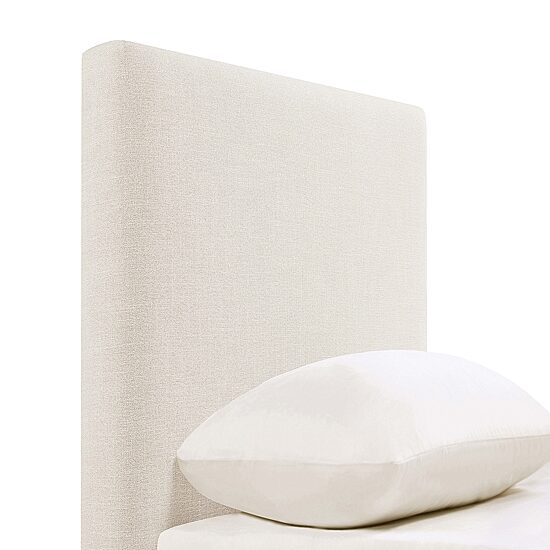 Pirro Smooth-Edge Upholstered Twin Panel Headboard in Sand