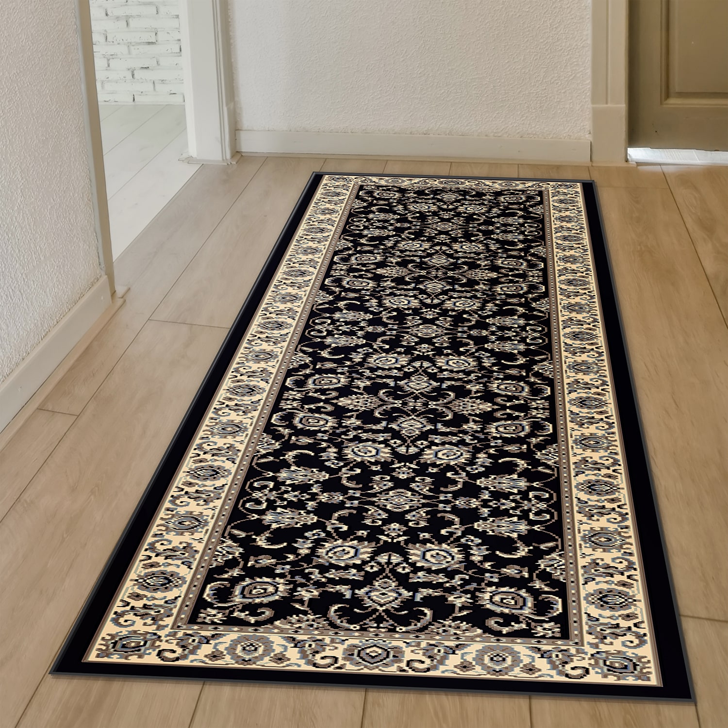 Radici Alba Siena Traditional Oriental Indoor Rectangular Runner