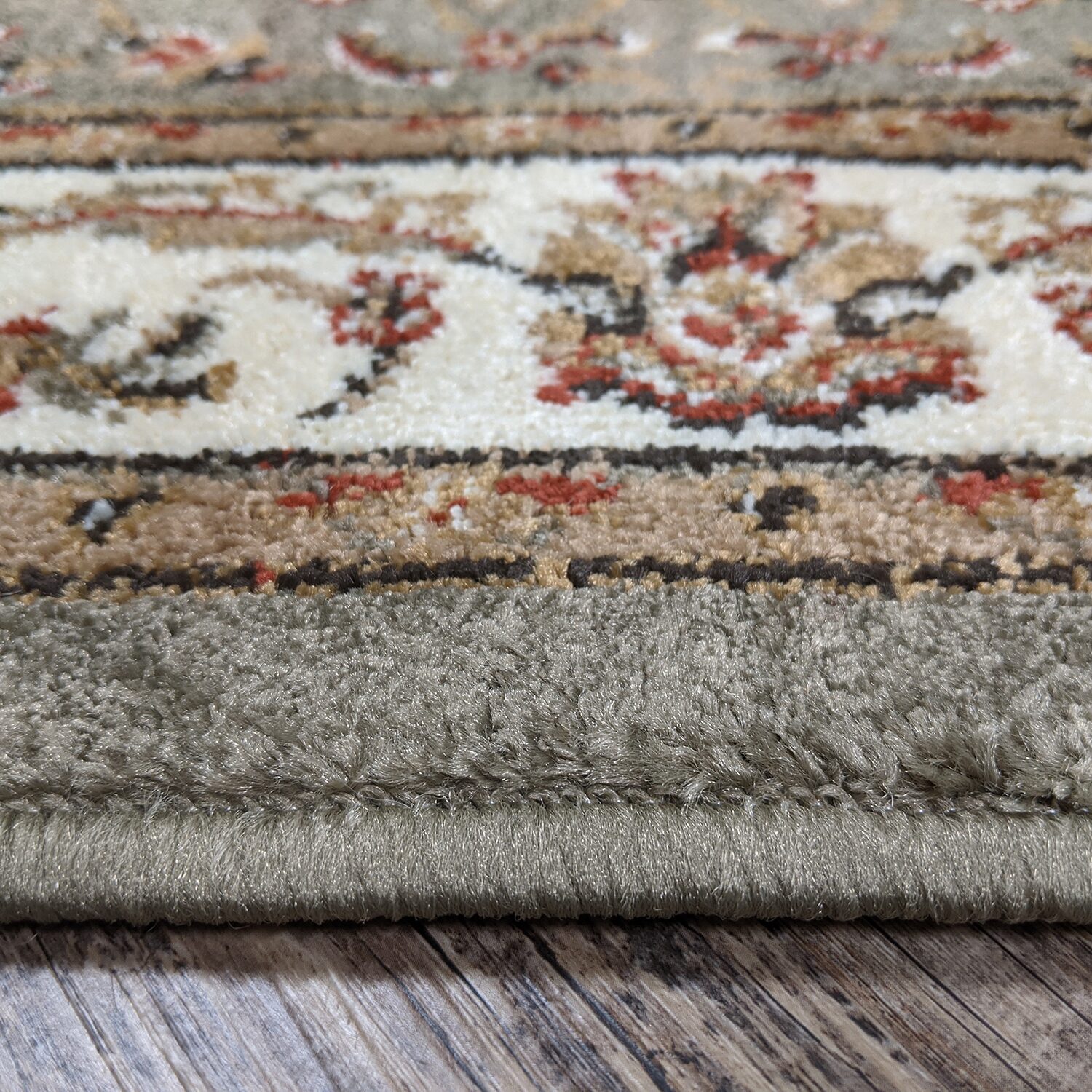 Radici Alba Motiff Traditional Oriental Indoor Round Area Rug