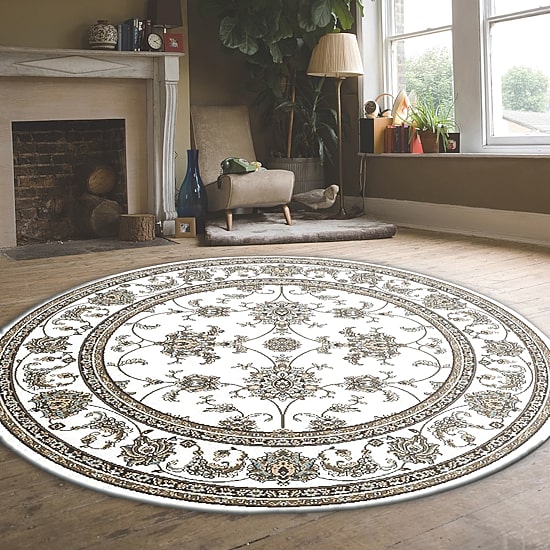 Radici Pisa Kashan Traditional Oriental Round Area Rug