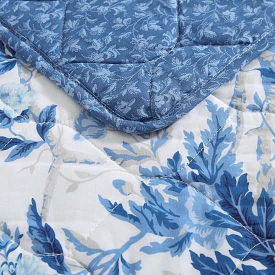Laura Ashley Breezy Floral Quilt Set