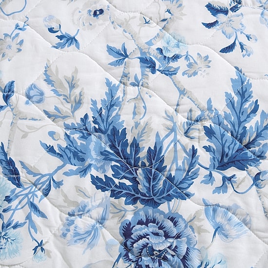 Laura Ashley Breezy Floral Quilt Set