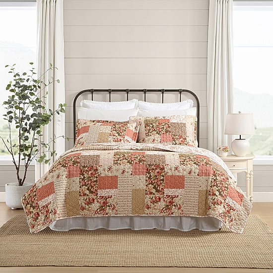 Laura Ashley Harrietta Patchwork Quilt Set