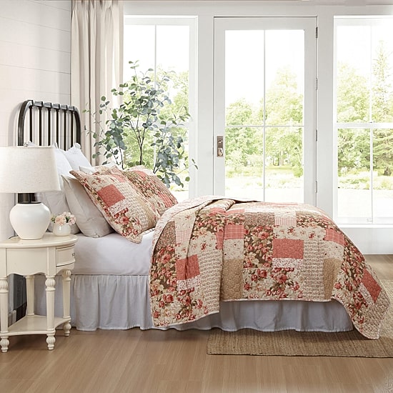 Laura Ashley Harrietta Patchwork Quilt Set