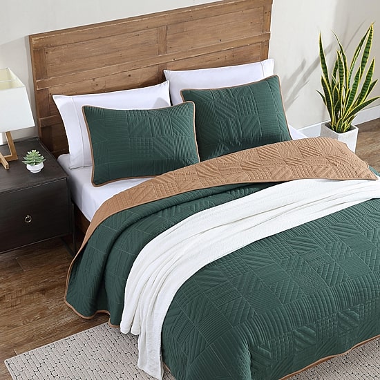 Eddie Bauer Solid Washed Quilt Set