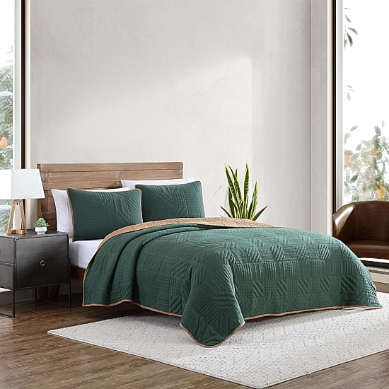 Eddie Bauer Solid Washed Quilt Set