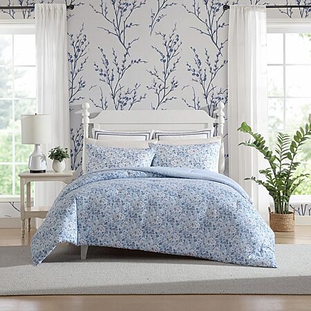 Laura Ashley Bedford Midweight Comforter Set USHSA51252396, Color