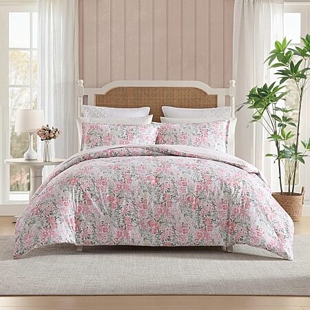 Laura Ashley Heather Garden Midweight Comforter Set USHSA51322688