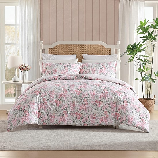 Laura Ashley Heather Garden Midweight Comforter Set