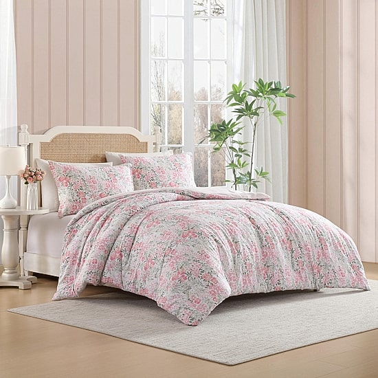 Laura Ashley Heather Garden Midweight Comforter Set