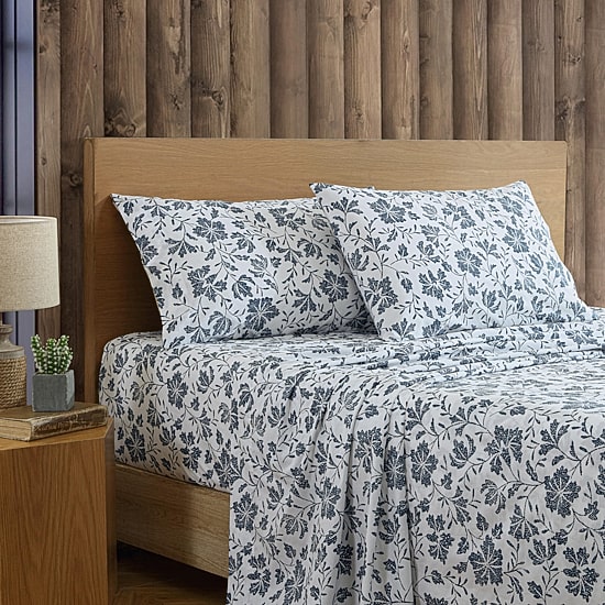 Eddie Bauer Woodblock Floral Sheet Set