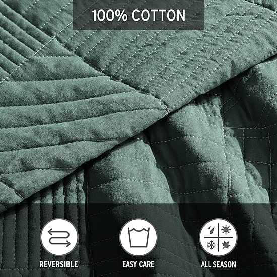 Eddie Bauer Solid Washed Quilt Set