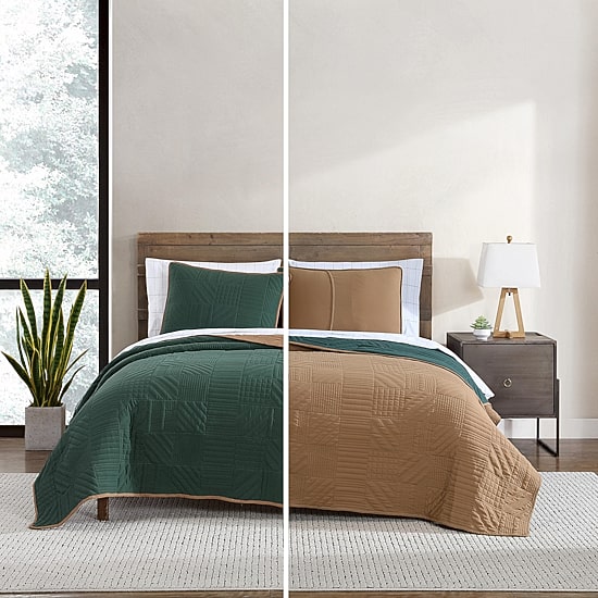 Eddie Bauer Solid Washed Quilt Set