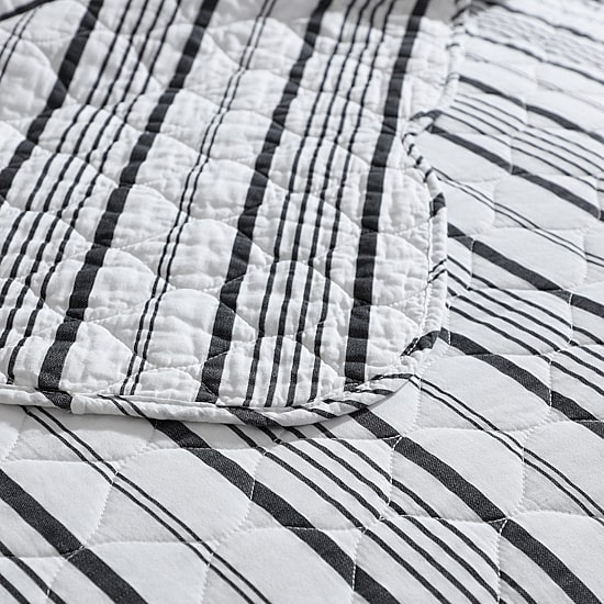 Laura Ashley Stripe Perfection Quilt Set