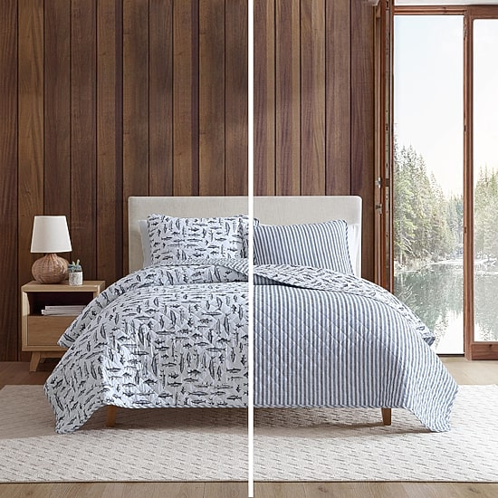 Eddie Bauer Wes Fish Quilt Set
