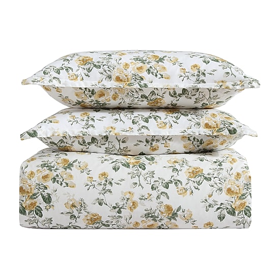 Laura Ashley Roses Sateen Duvet Cover Set