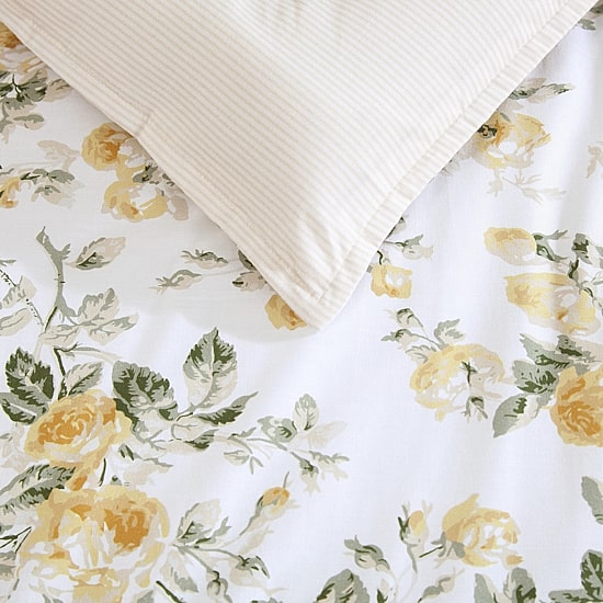 Laura Ashley Roses Midweight Comforter Set