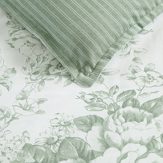 Laura Ashley Toile Delight Midweight Comforter Set