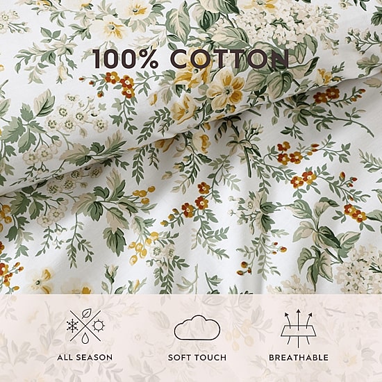 Laura Ashley Country Meadow Midweight Comforter Set