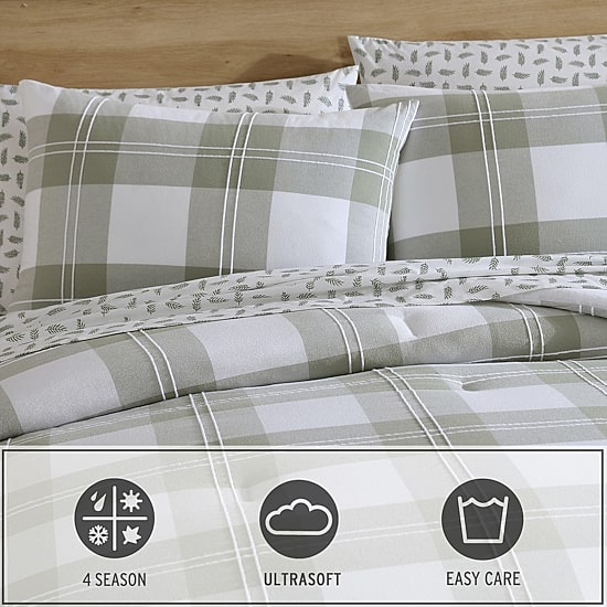 Eddie Bauer Mountain Embroidery Midweight Comforter Set