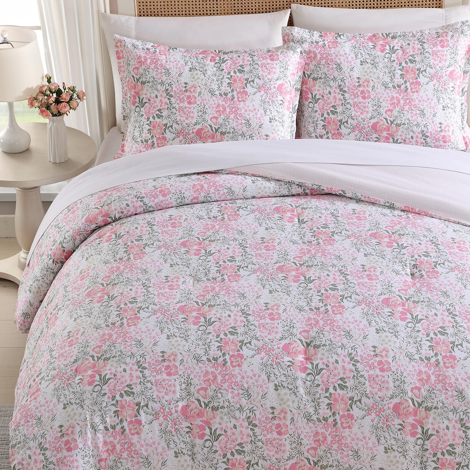 Laura Ashley Heather Garden Midweight Comforter Set