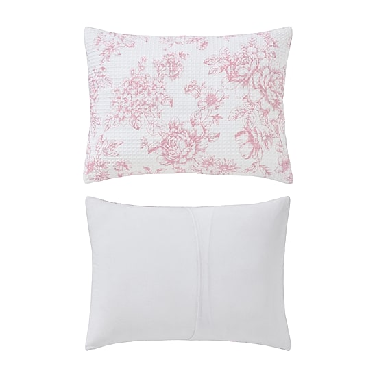 Laura Ashley Delphine Poly Waffle Midweight Comforter Set