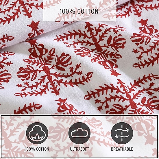 Eddie Bauer Jolly Trees Sheet Set