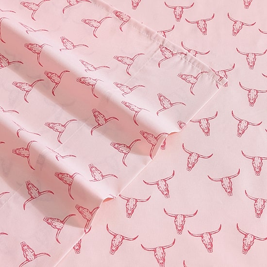 Wrangler Steer Skulls Sheet Set