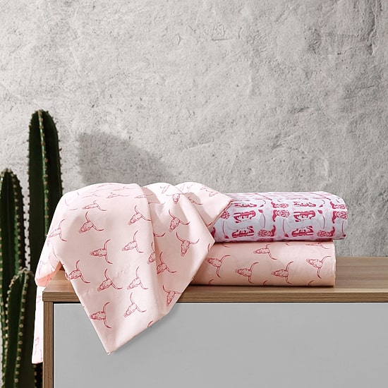 Wrangler Steer Skulls Sheet Set