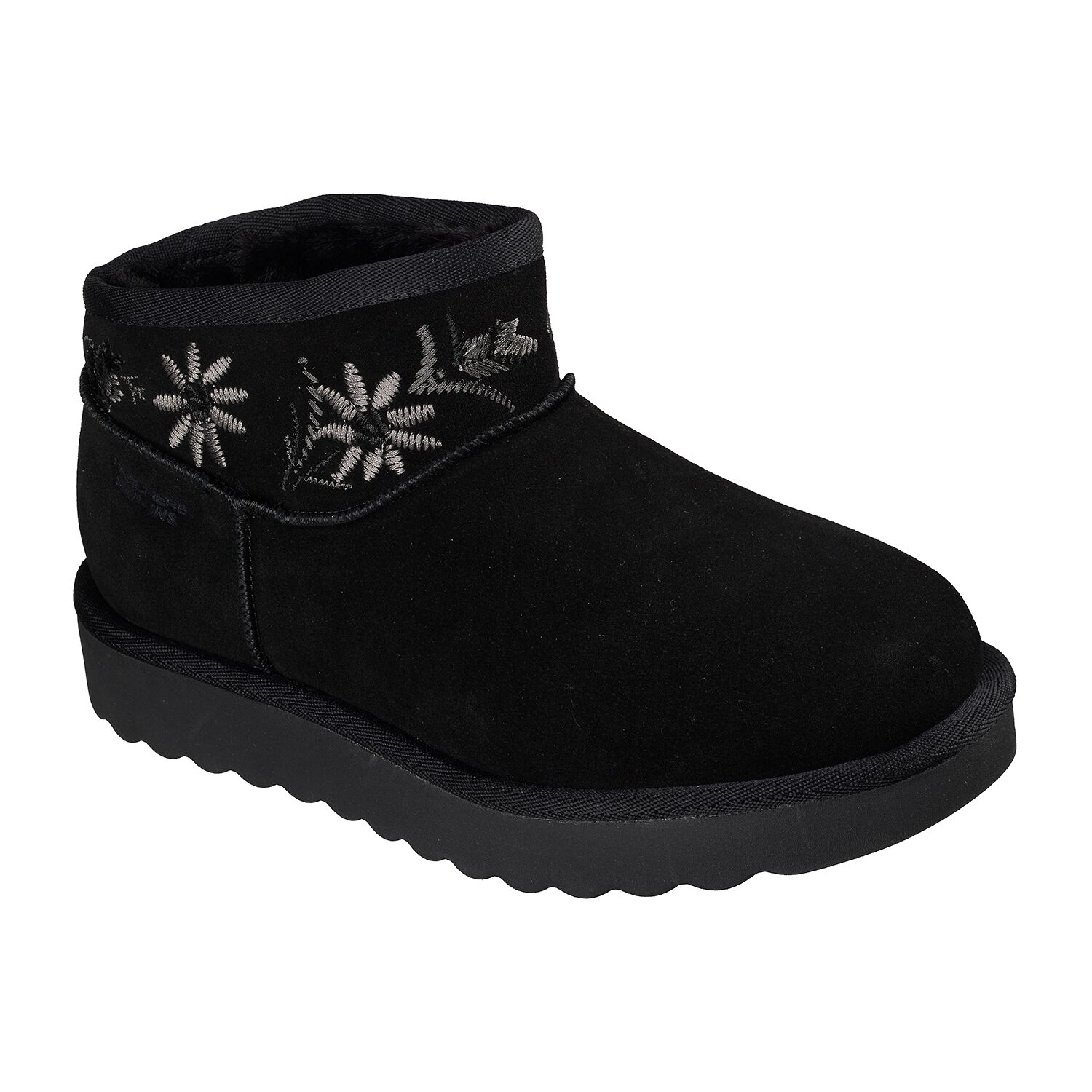 Skechers Womens Cozy Chateau Faux Fur Lined Flat Heel Winter Boots