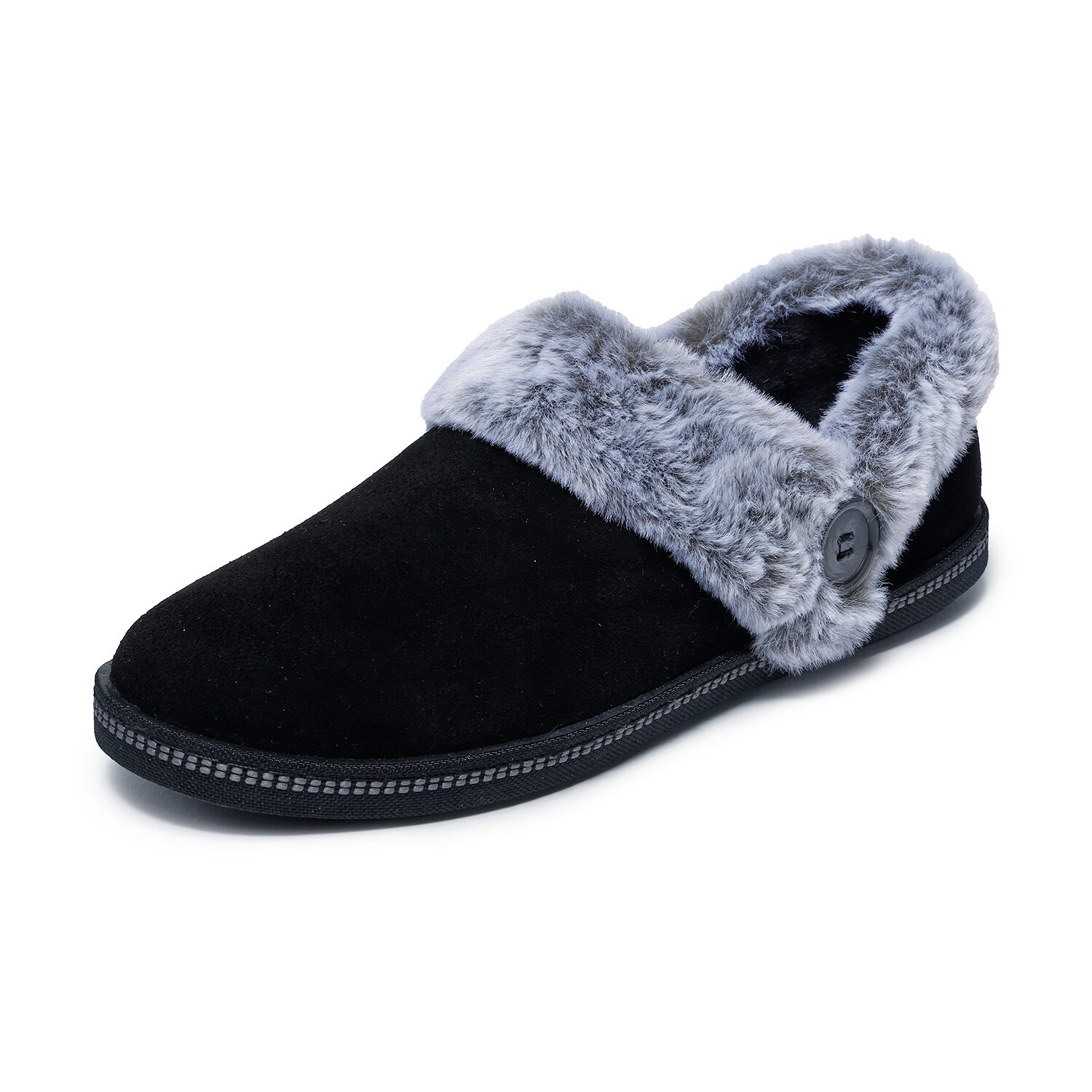 Skechers Cozy Campfire French Toast 2 Womens Faux Fur Trim Slip-On Slippers