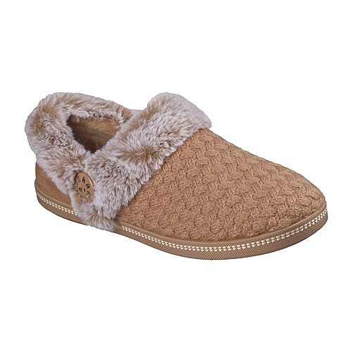 Skechers Cozy Campfire Frosty Promise Womens Slip-on Slippers In Brown