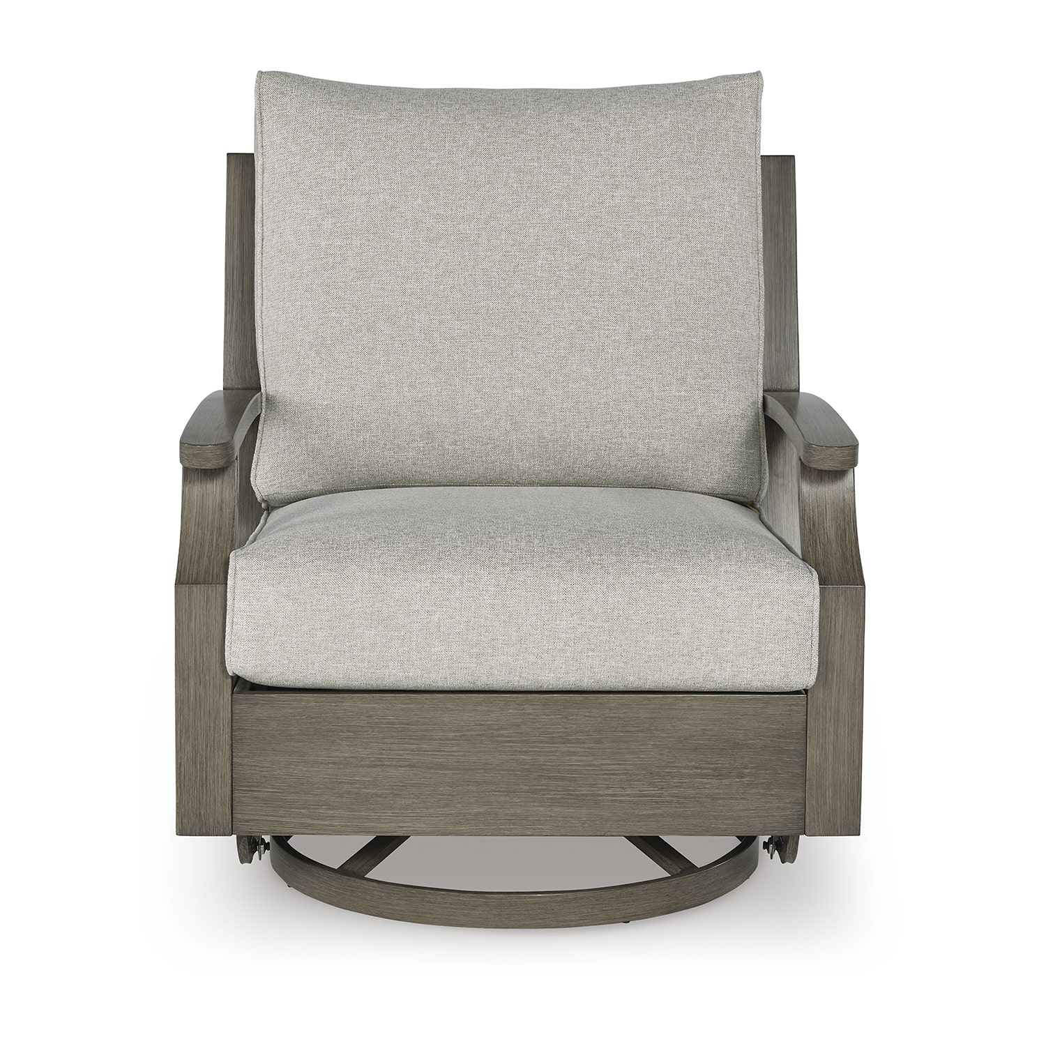 Signature Design by Ashley Raleigh Ranch Outdoor Swivel Glider Chair with Cushion