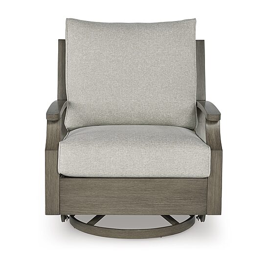 Signature Design by Ashley Raleigh Ranch Outdoor Swivel Glider Chair with Cushion
