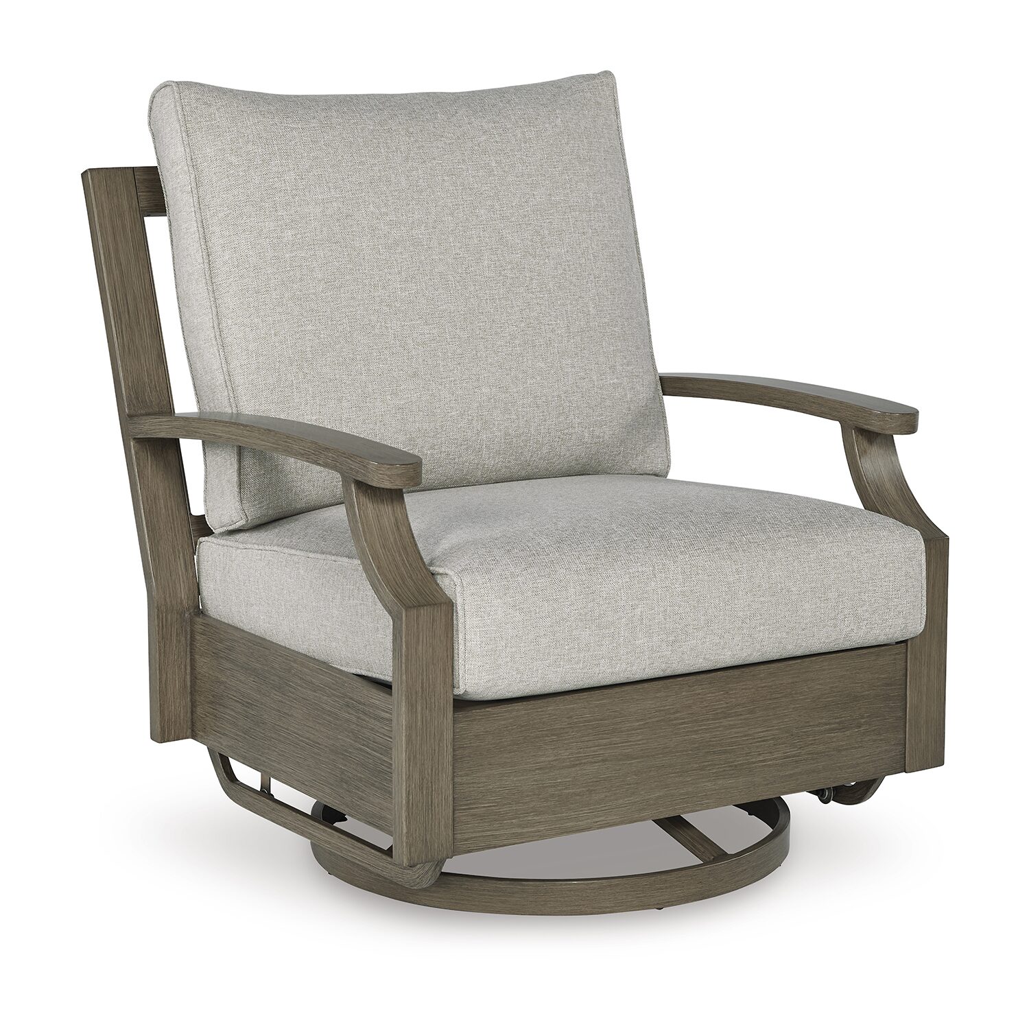 Signature Design by Ashley Raleigh Ranch Outdoor Swivel Glider Chair with Cushion