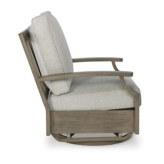 Signature Design by Ashley Raleigh Ranch Outdoor Swivel Glider Chair with Cushion