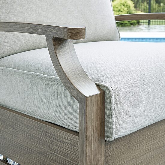 Signature Design by Ashley Raleigh Ranch Outdoor Swivel Glider Chair with Cushion